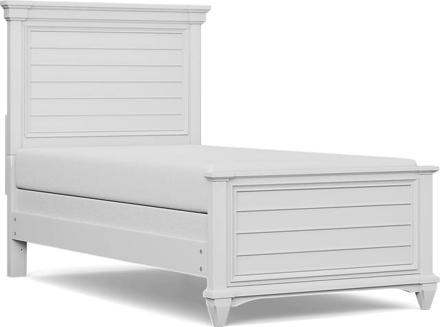 Kids Hilton Head White Twin Panel Bedroom - Thumbnail - Image 2