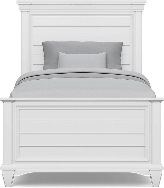 Kids Hilton Head White Twin XL Panel Bed - Thumbnail - Image 2