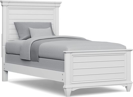 Kids Hilton Head White Twin XL Panel Bed