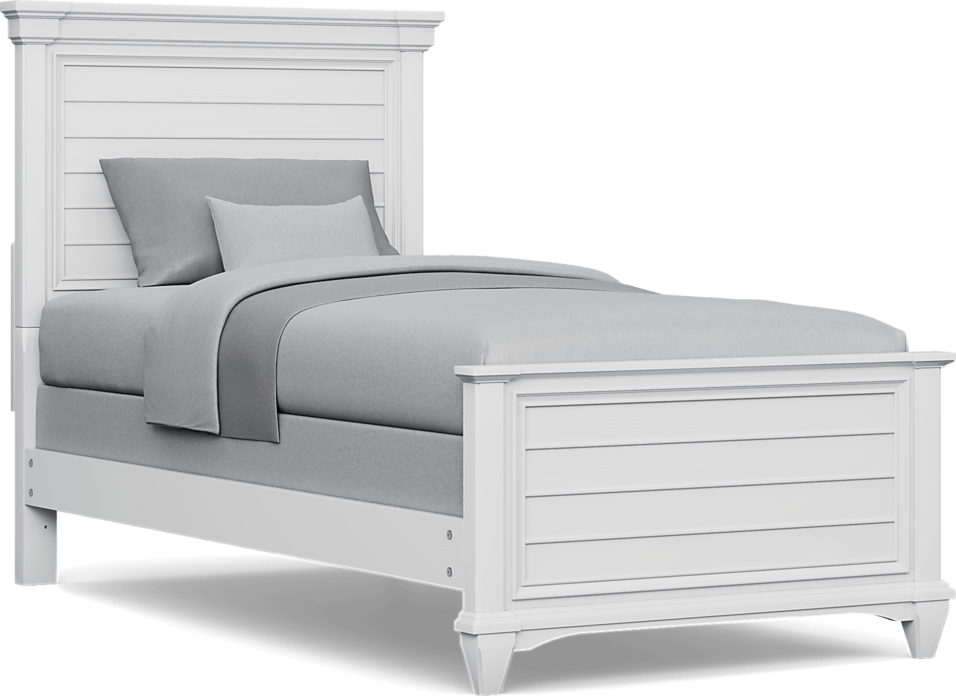 white twin xl bed
