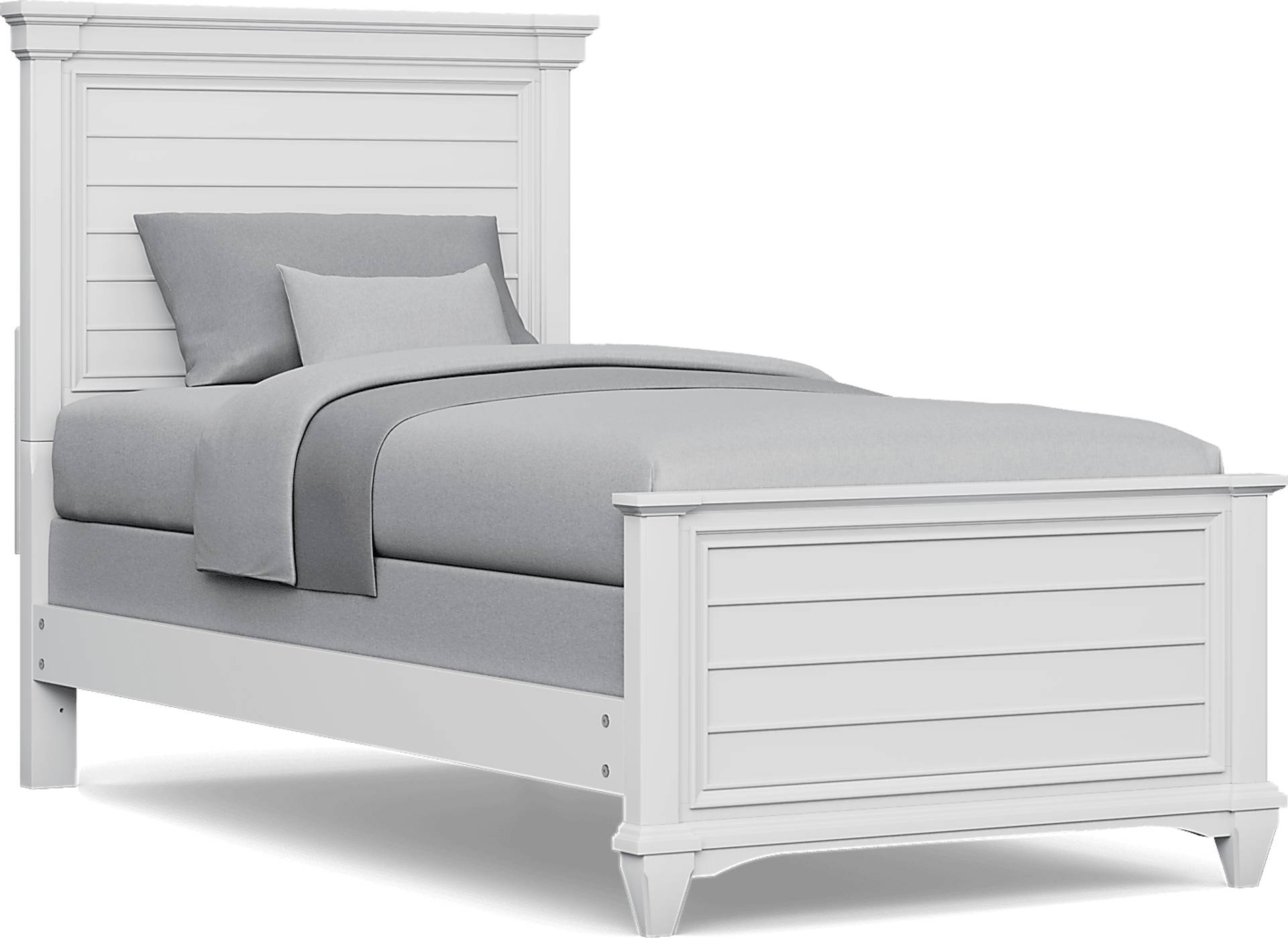 white twin xl bed