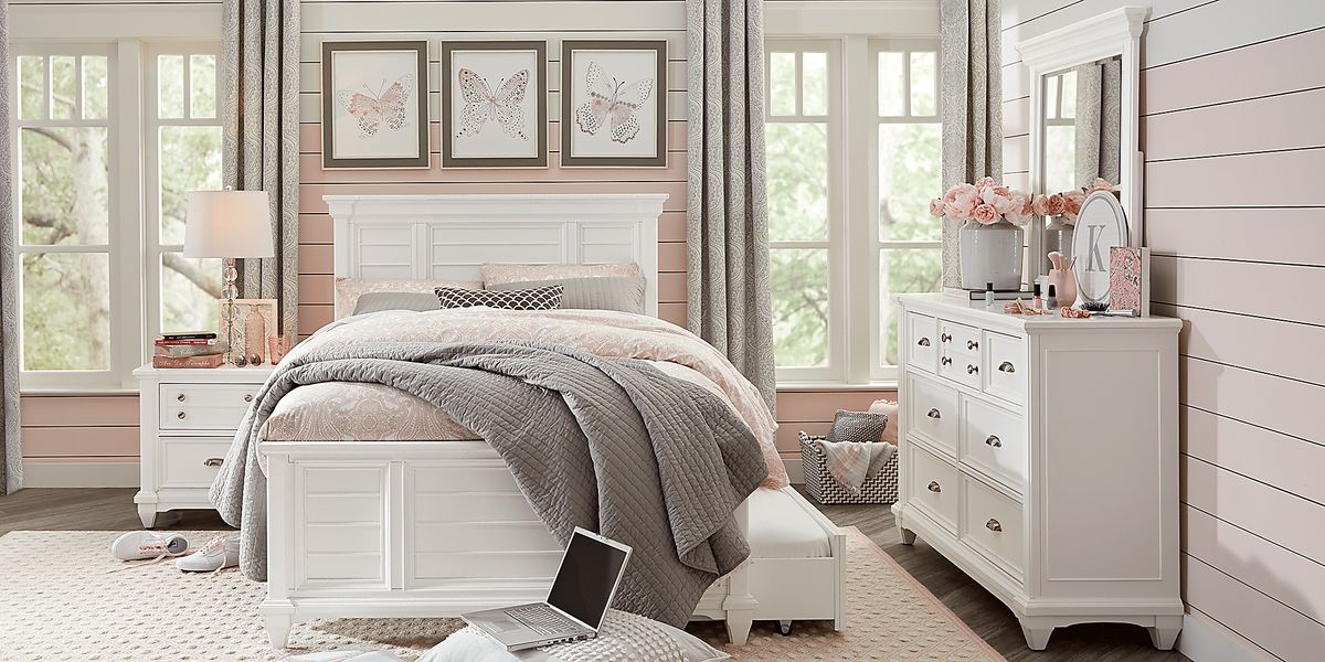 Hilton Head 5 Pc White Colors,White Full Bedroom Set Rooms To Go