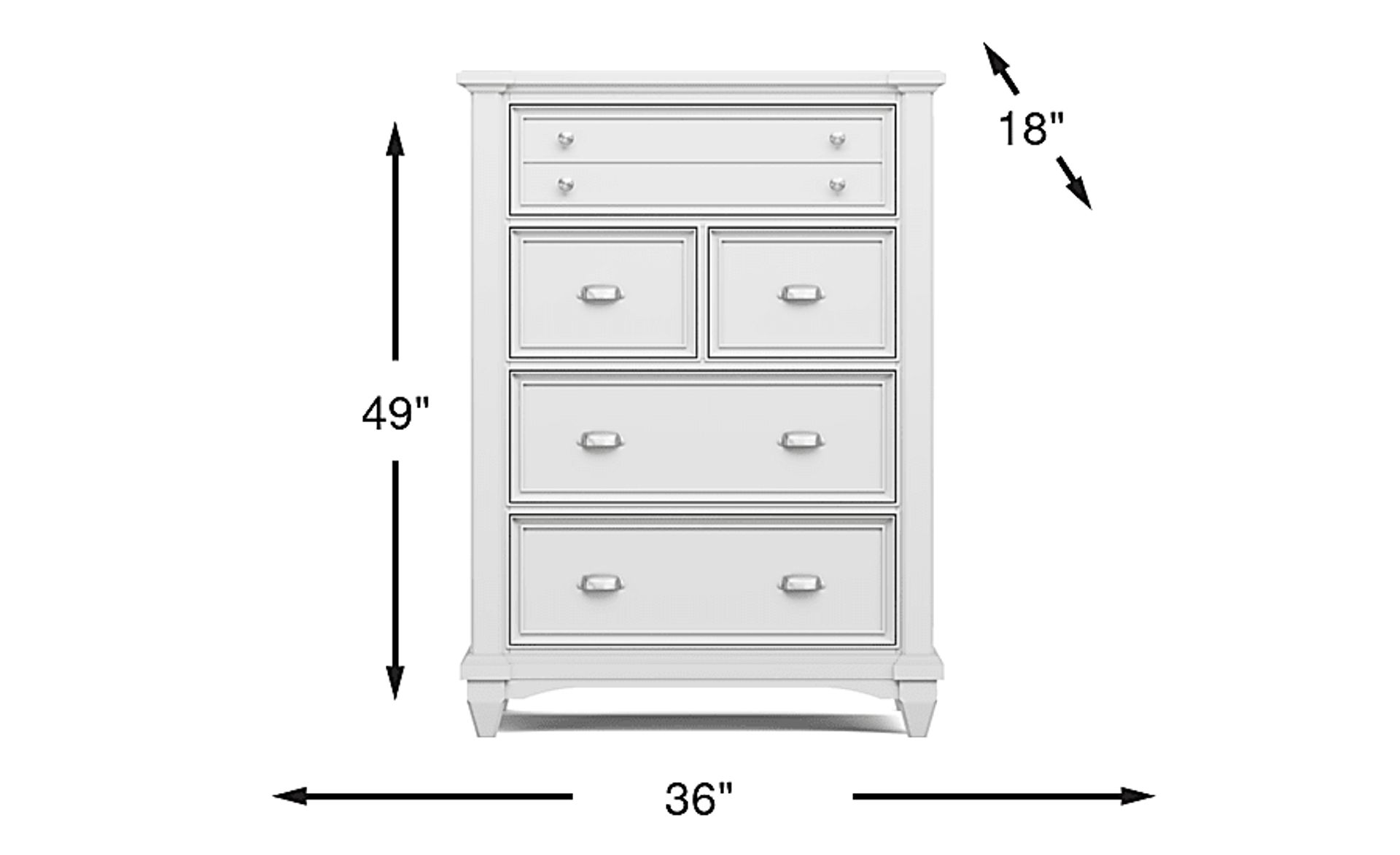 Dimension Image. Please refer to the Dimension Tab on this page for dimension details.