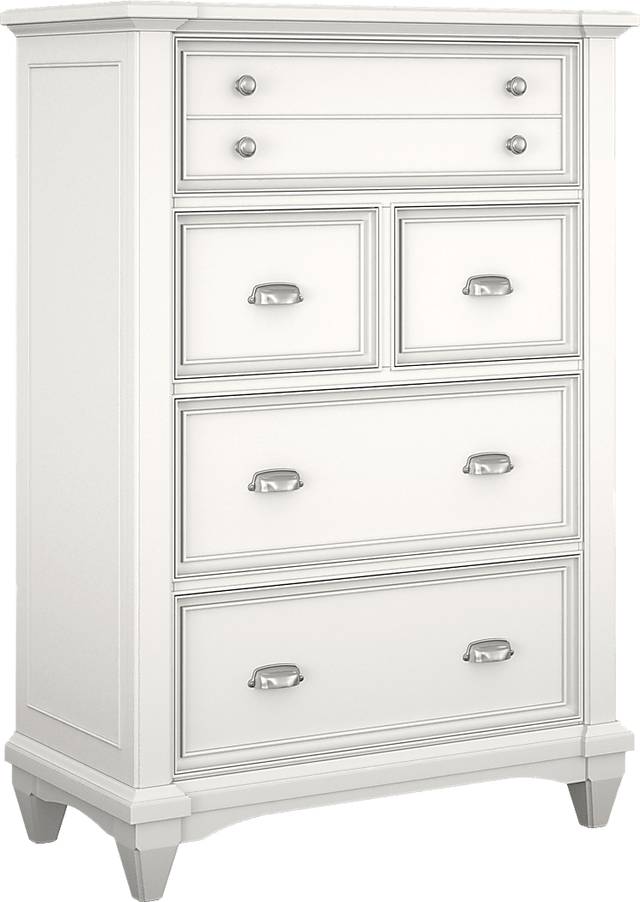 Kids Hilton Head White 5 Pc Full Panel Bedroom - Thumbnail - Image 4