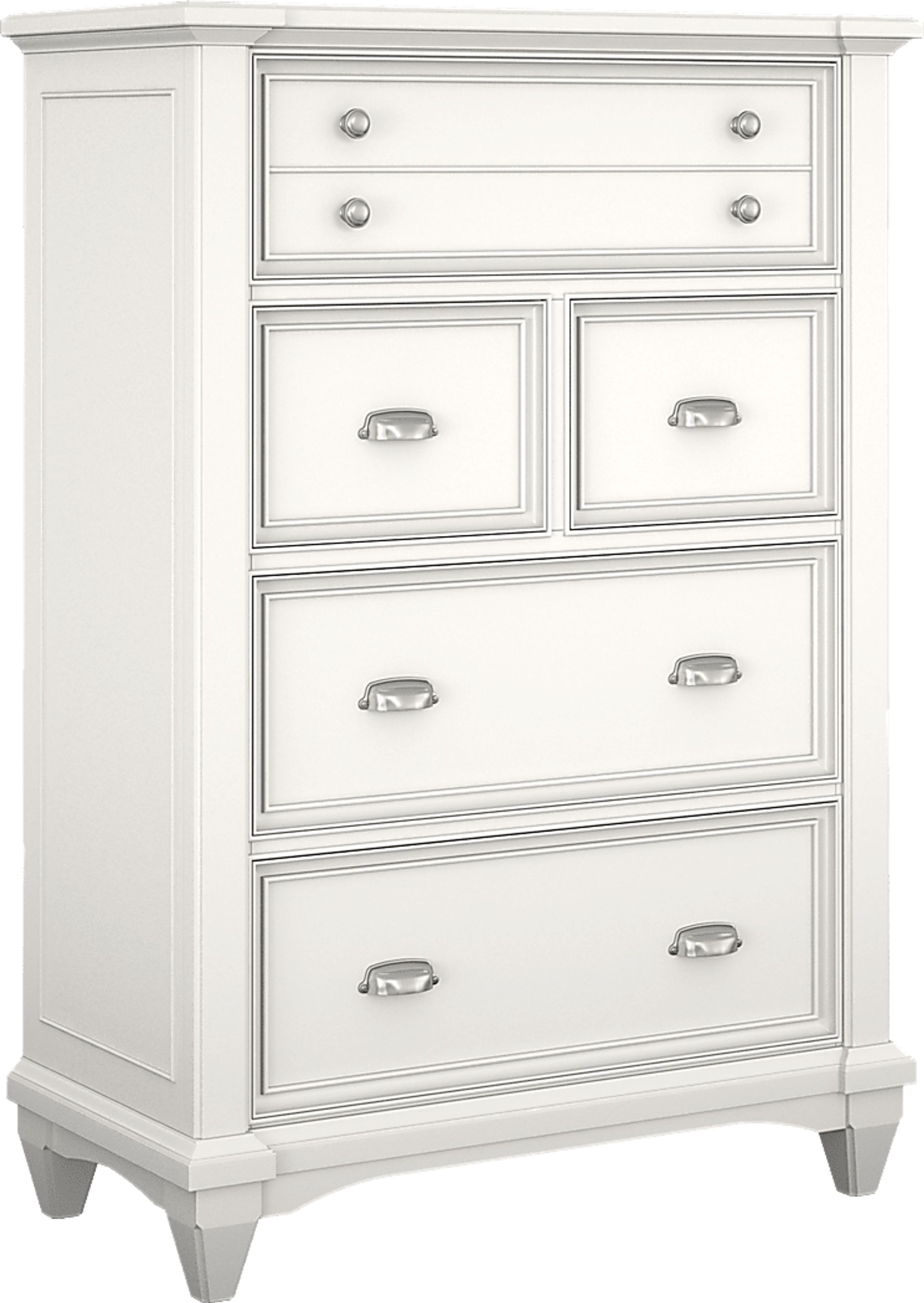 Kids Hilton Head White 5 Pc Full Bookcase Bedroom - Image 4