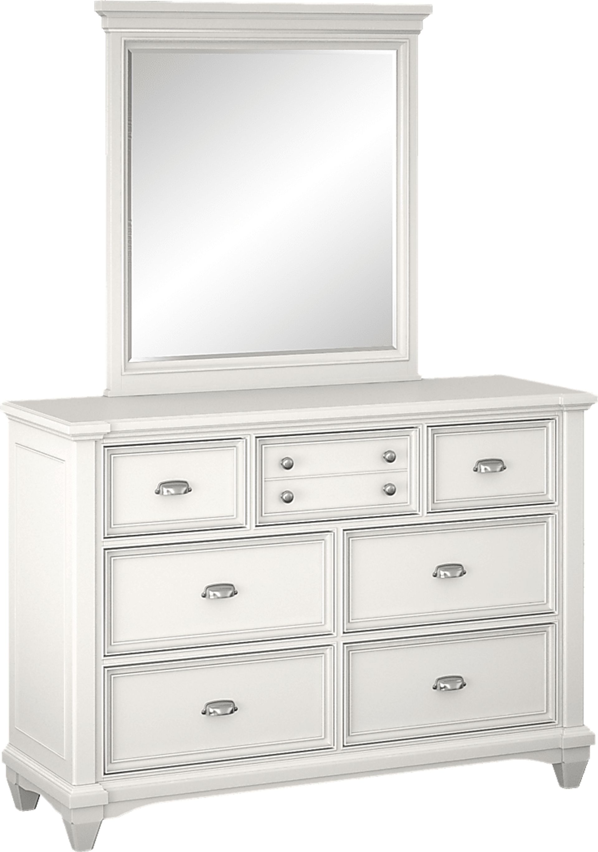 Kids Hilton Head White Dresser & Mirror - Image 1