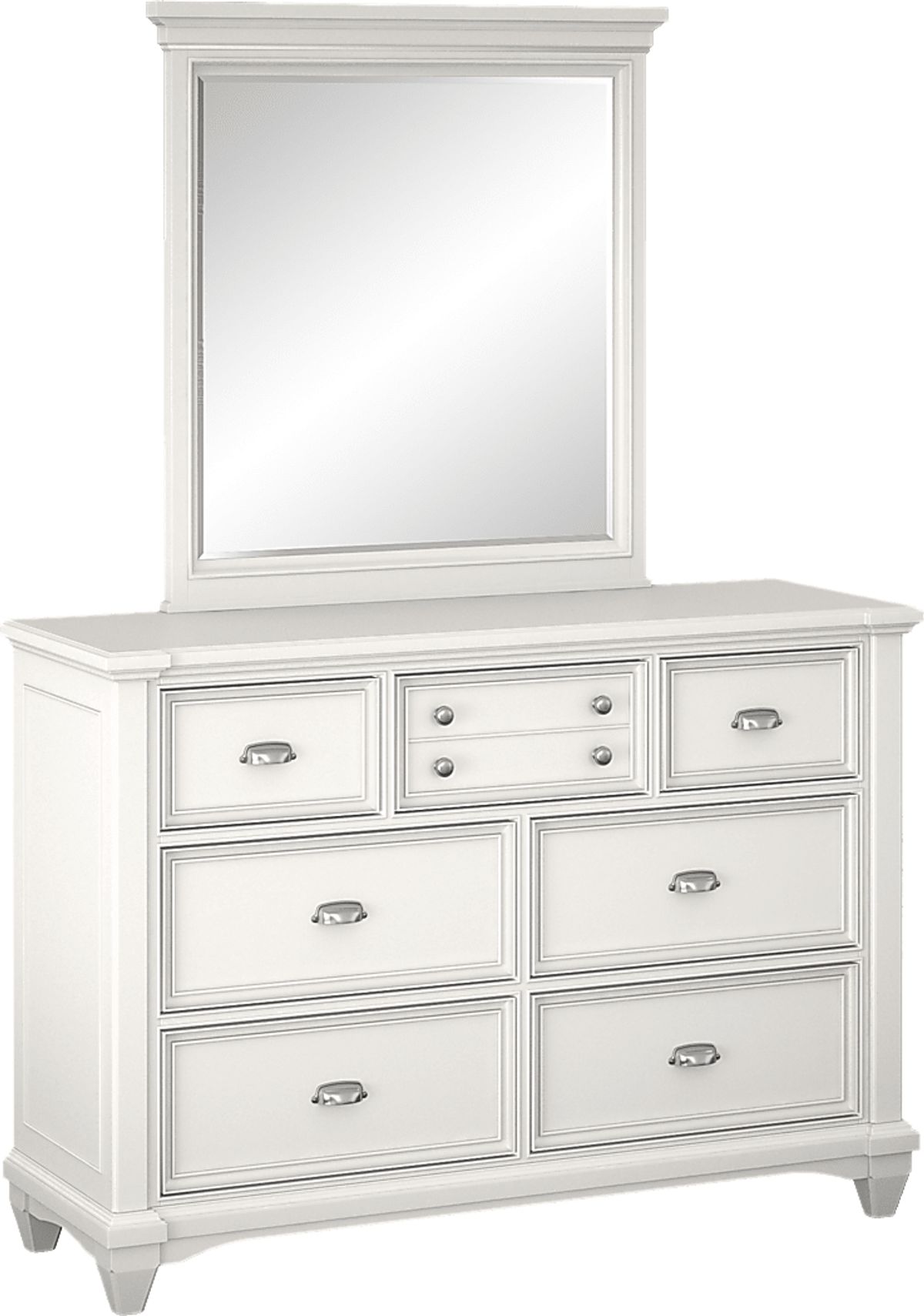 Hilton Head White Colors,White Dresser & Mirror Set Rooms to Go