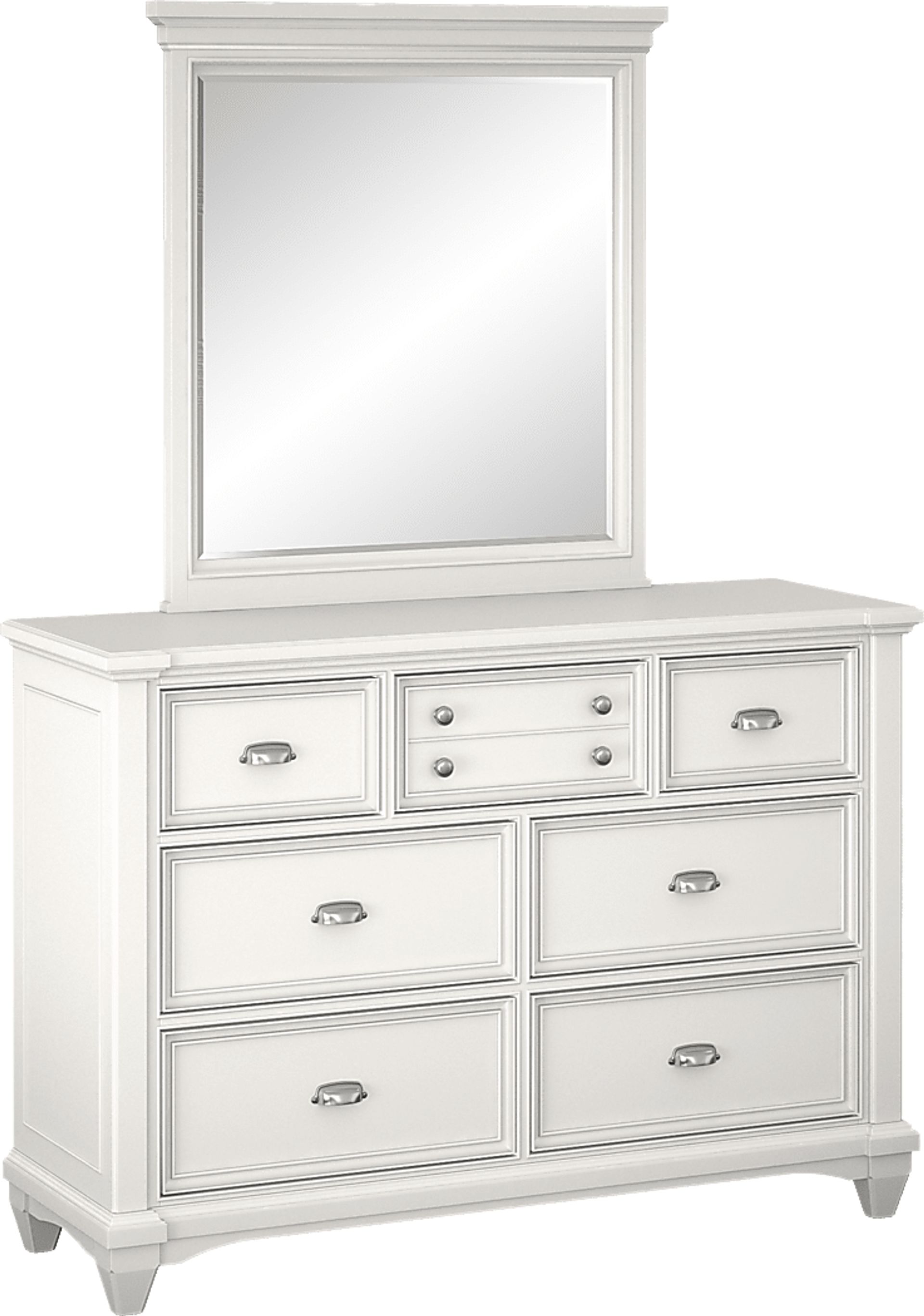 Kids Hilton Head White Dresser & Mirror - Image 1