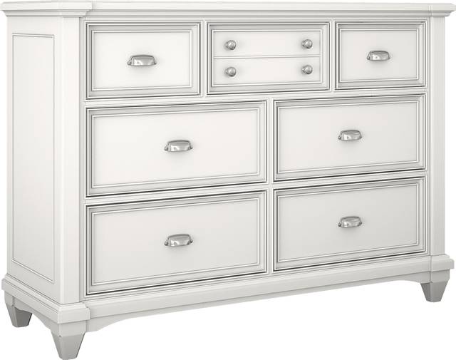 Kids Hilton Head White 5 Pc Bedroom with Alena Upholstered Daybed - Thumbnail - Image 2