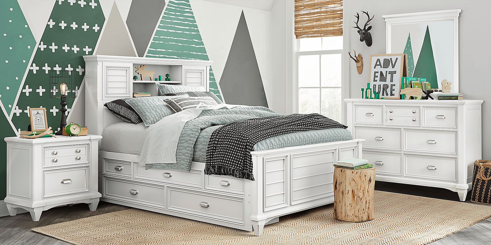 Kids Hilton Head White Twin Panel Bedroom - Image 2