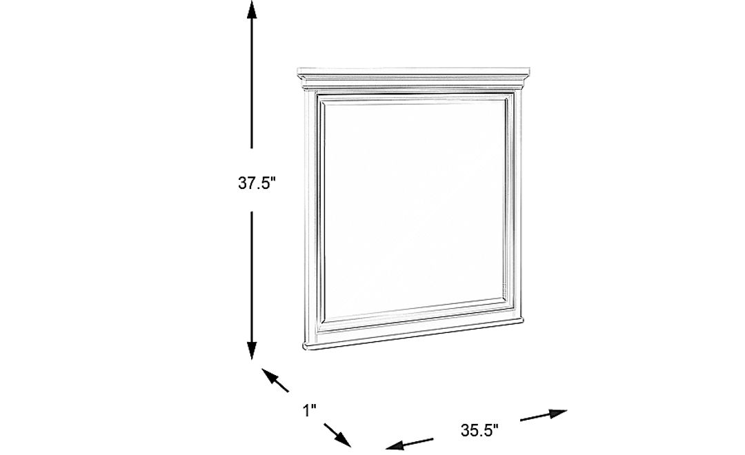 Kids Hilton Head White Mirror