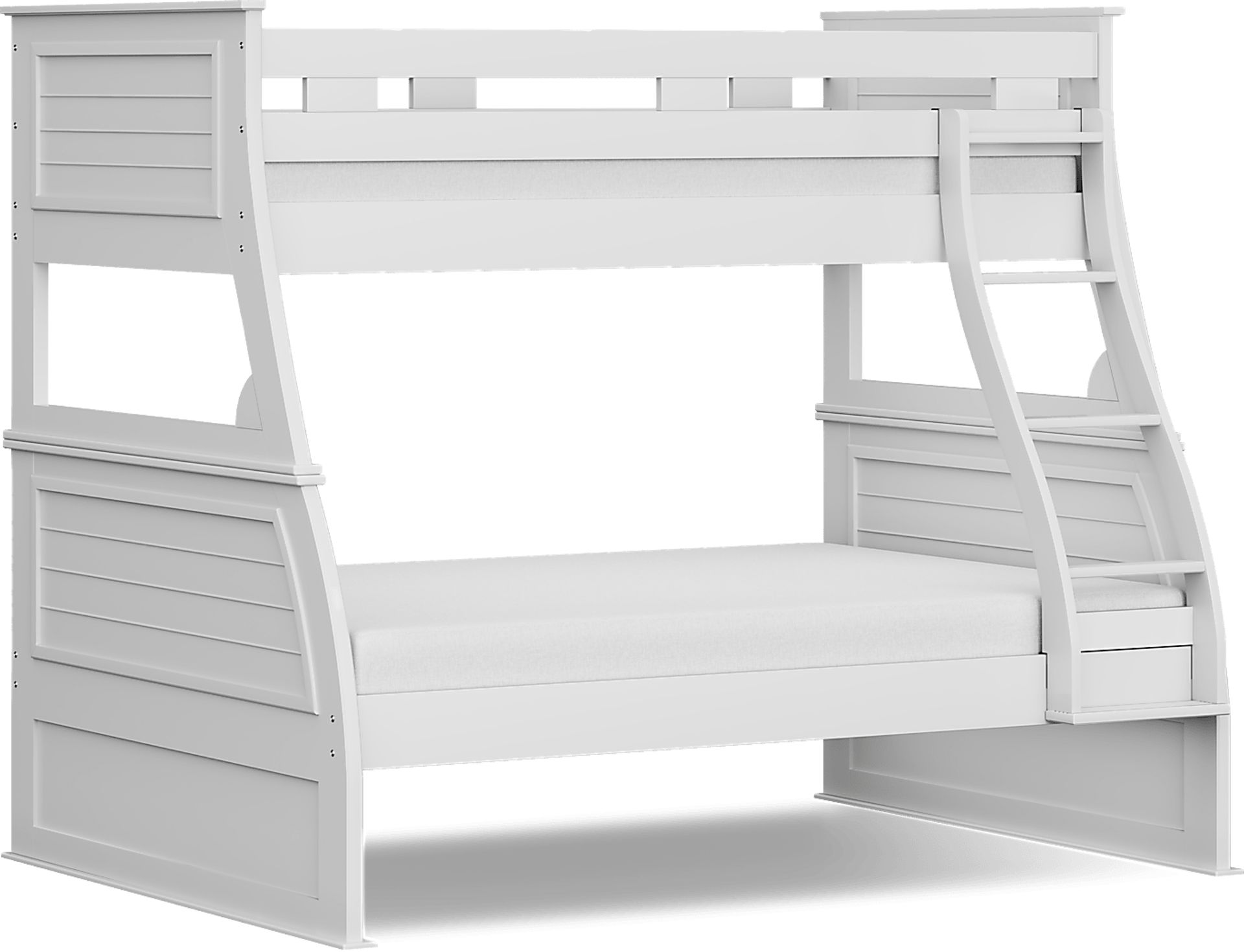Kids Hilton Head White Twin/Full Bunk Bed - Image 1