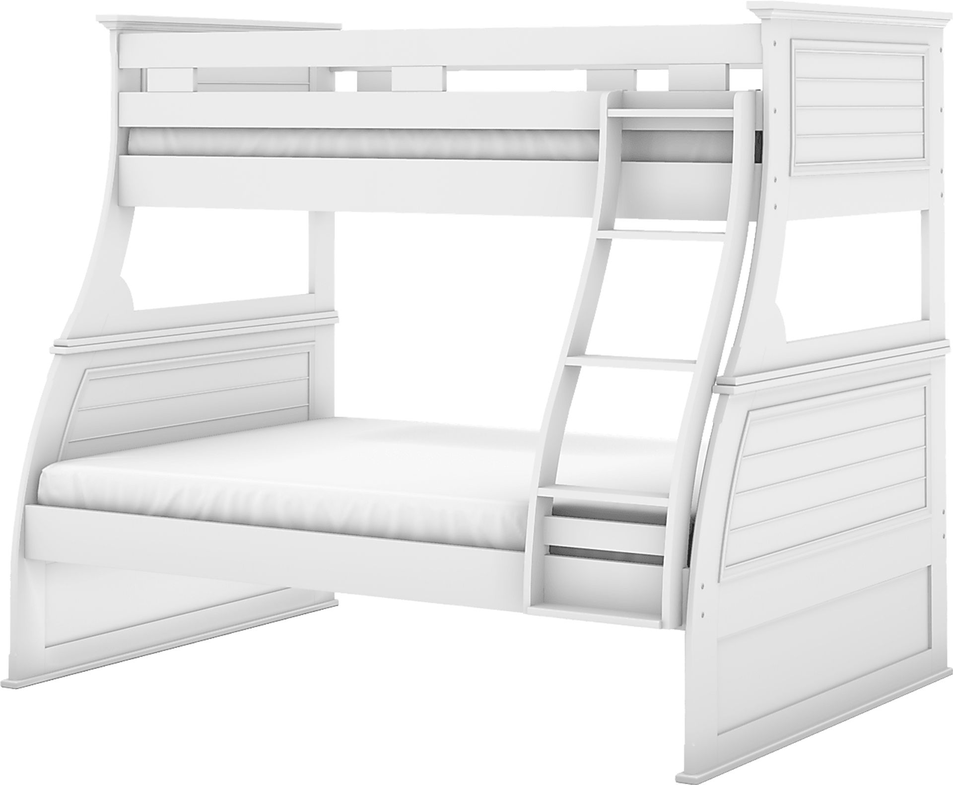 Kids Hilton Head White Twin/Full Bunk Bed - Image 1
