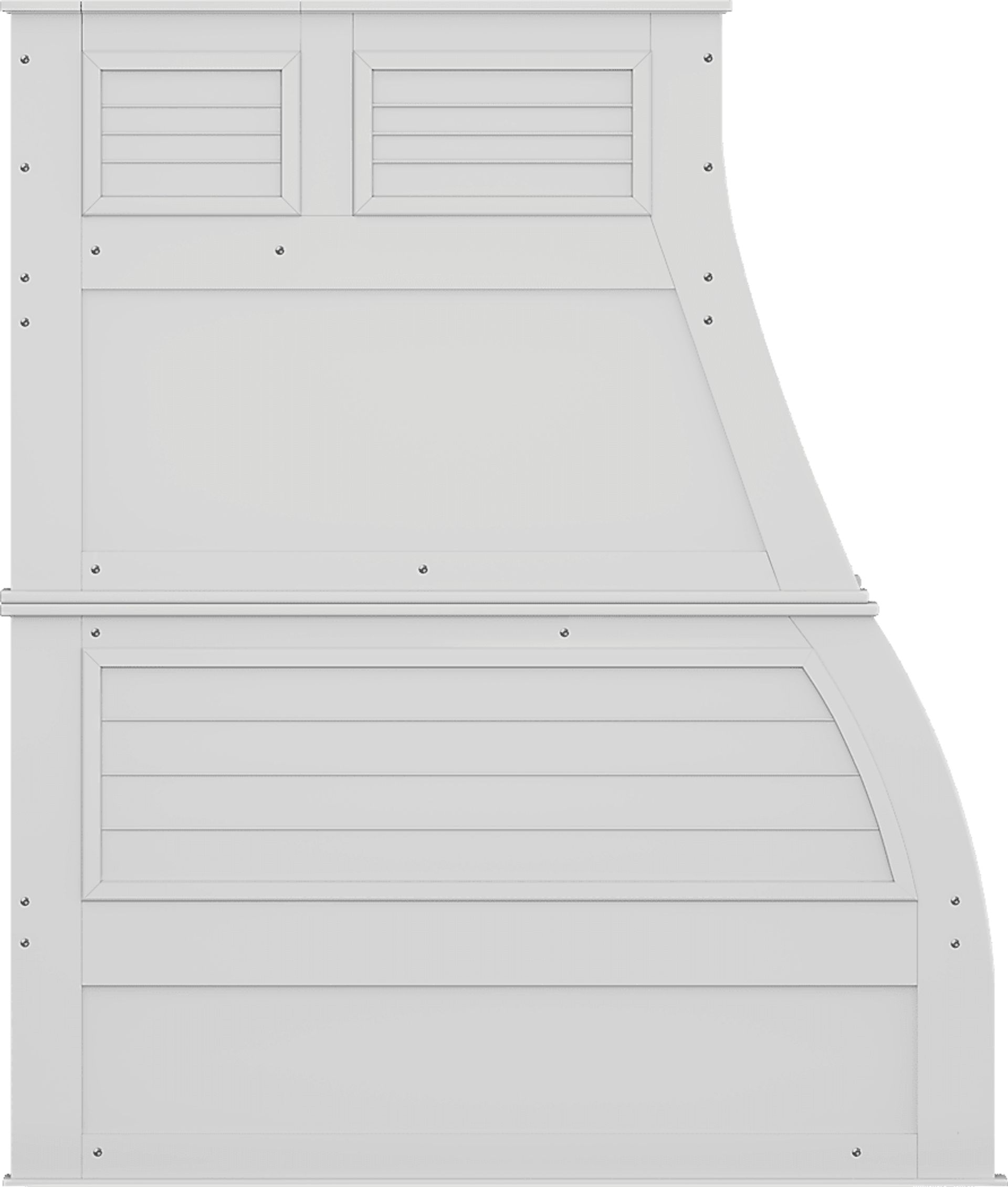 Kids Hilton Head White Twin/Full Step Bunk - Image 4