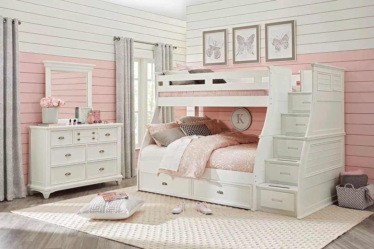 Rooms to go on sale white bunk bed