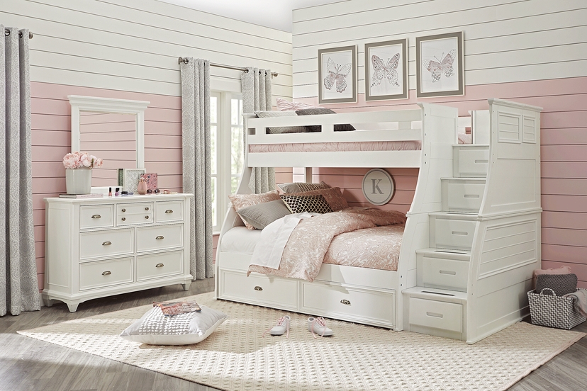 Kids Hilton Head White Twin Storage Trundle