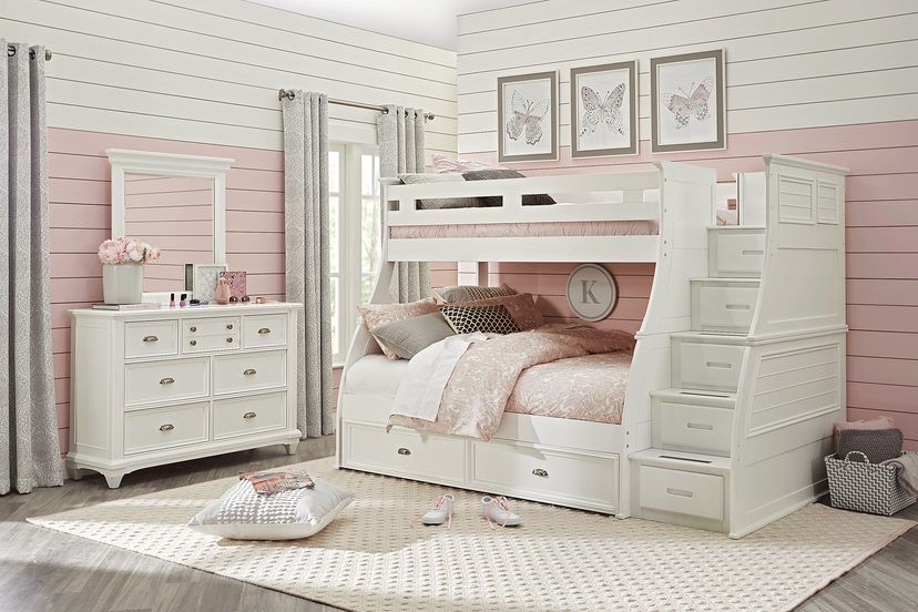 Hilton Head Kids White Twin Storage Trundle