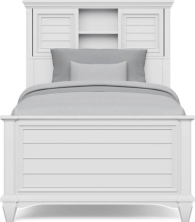 Kids Hilton Head White Twin XL Bookcase Bed - Thumbnail - Image 2