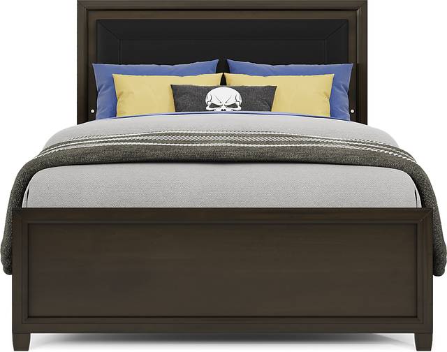 Kids Holden's Ridge Charcoal 3 Pc Full Upholstered Bed - Thumbnail - Image 2