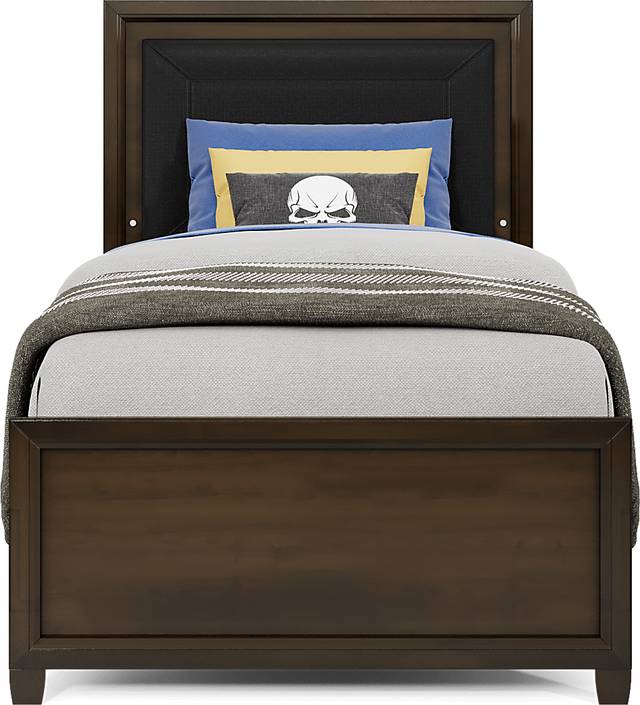 Kids Holden's Ridge Charcoal 5 Pc Twin Upholstered Bedroom - Thumbnail - Image 3