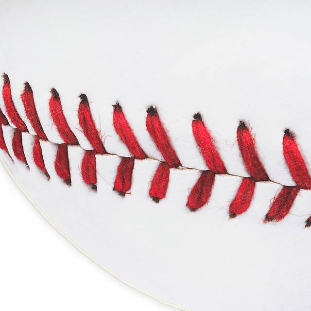 Kids Home Run White 5' Round Rug - Thumbnail - Image 5
