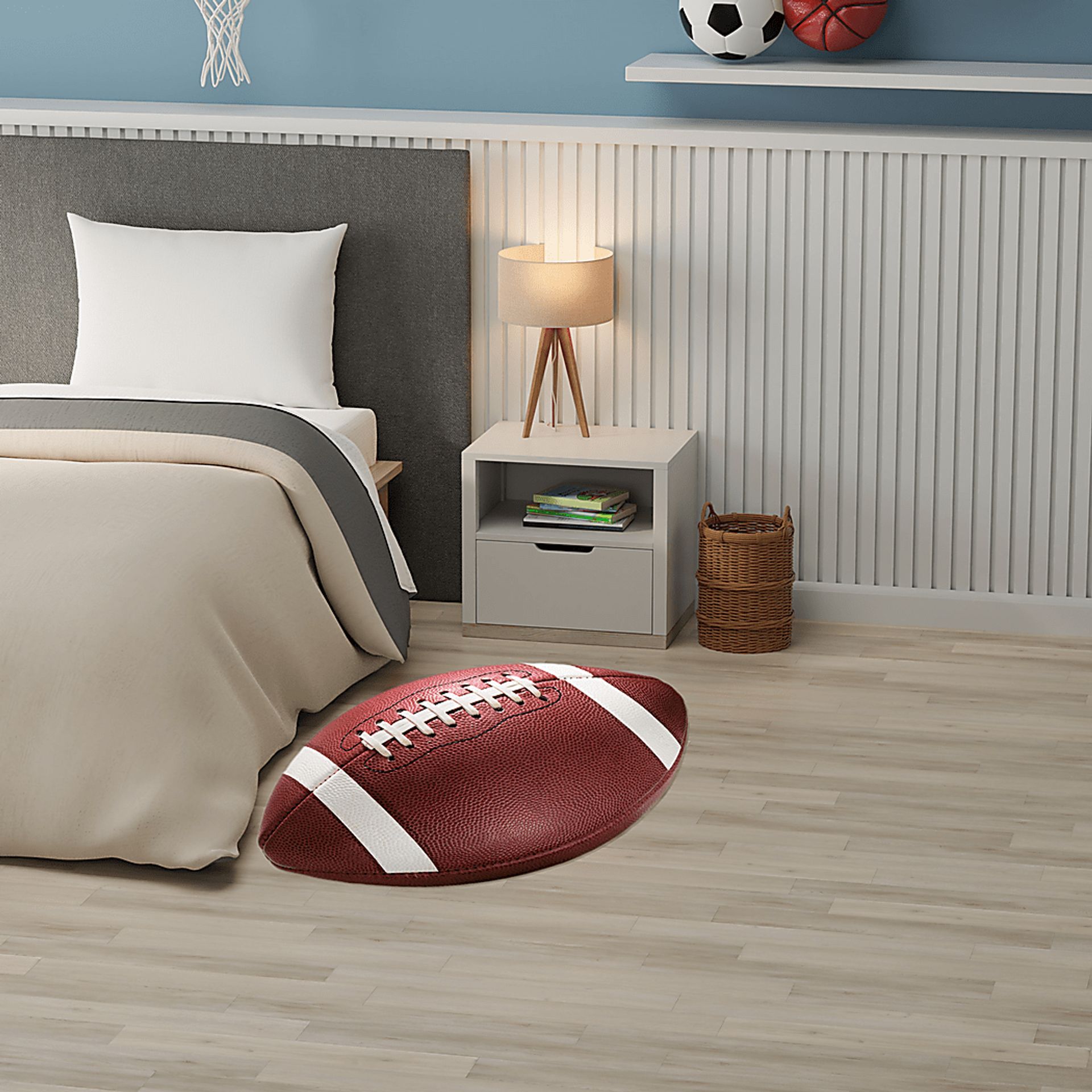 Kids Home Turf Brown 5' x 7' Rug - Image 2