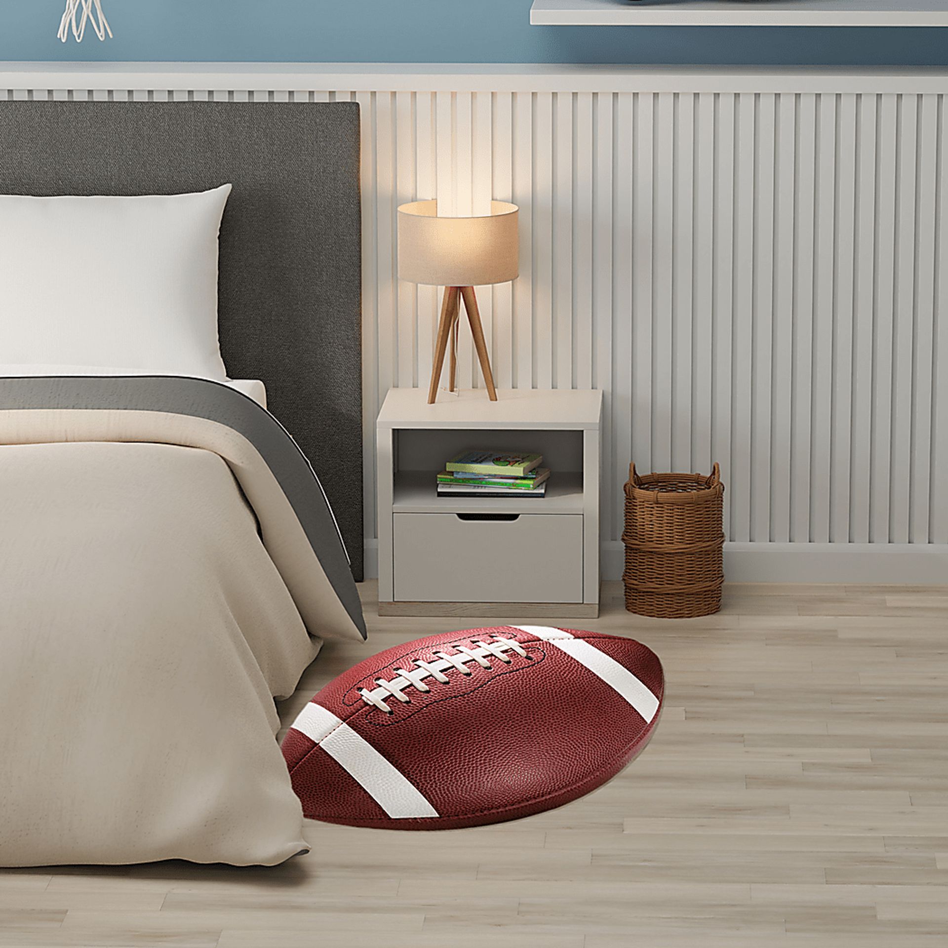 Kids Home Turf Brown 5' x 7' Rug - Image 3