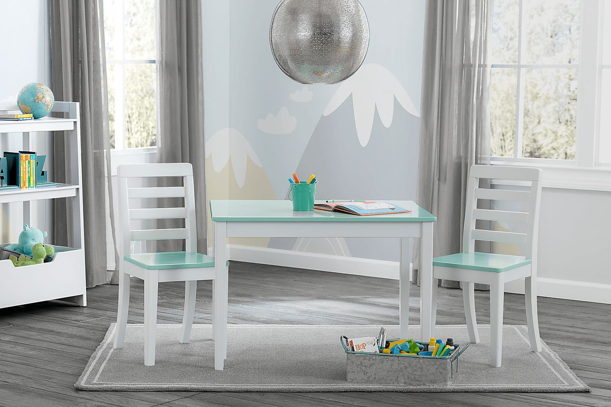 Homeroom Fun Aqua Colors 3 Pc Table Set | Rooms to Go