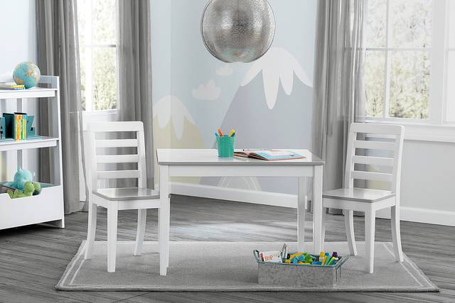Kids Homeroom Fun Gray 3 Pc Table Set - Thumbnail - Image 5