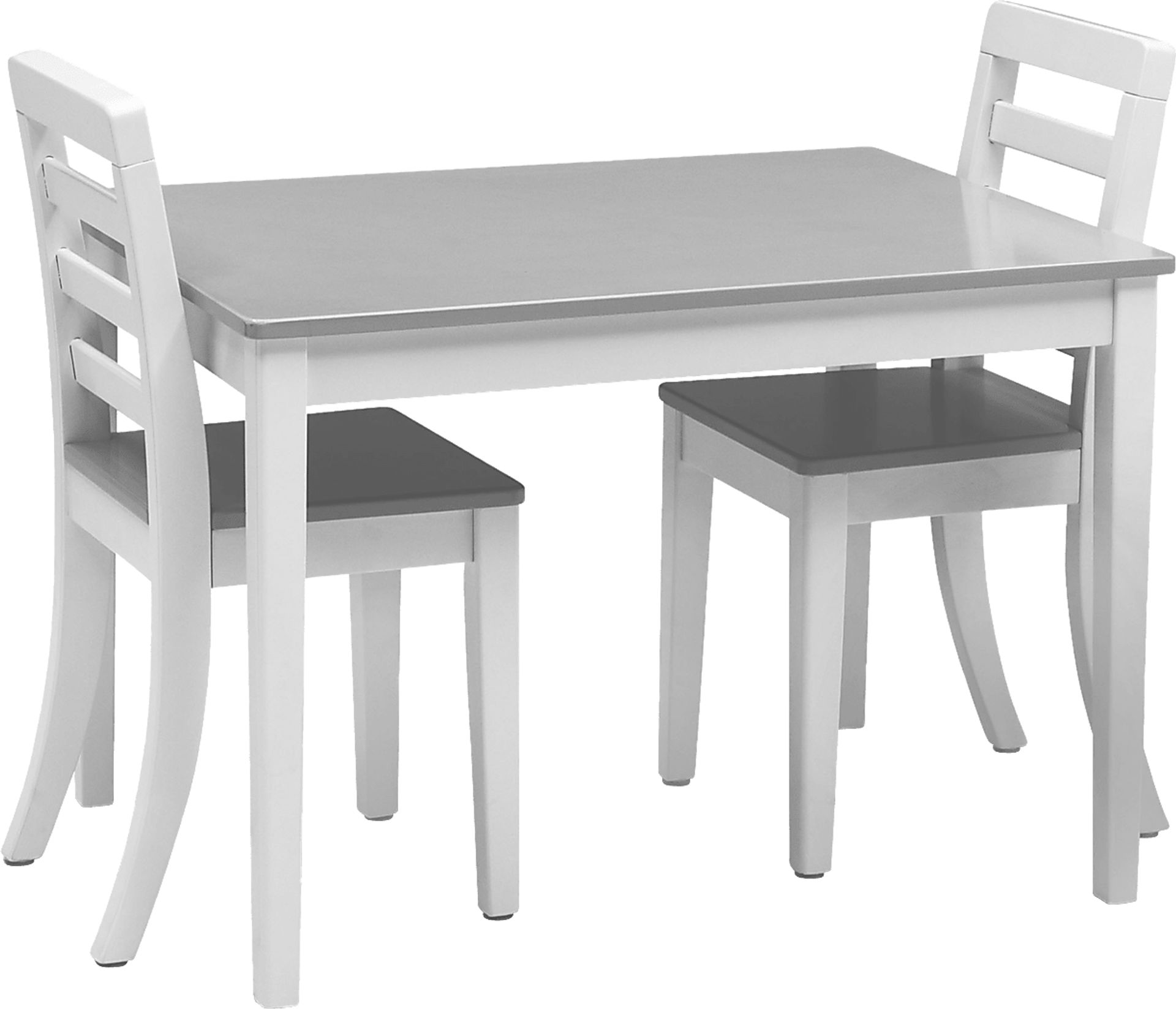 Kids Homeroom Fun Gray 3 Pc Table Set - Image 1