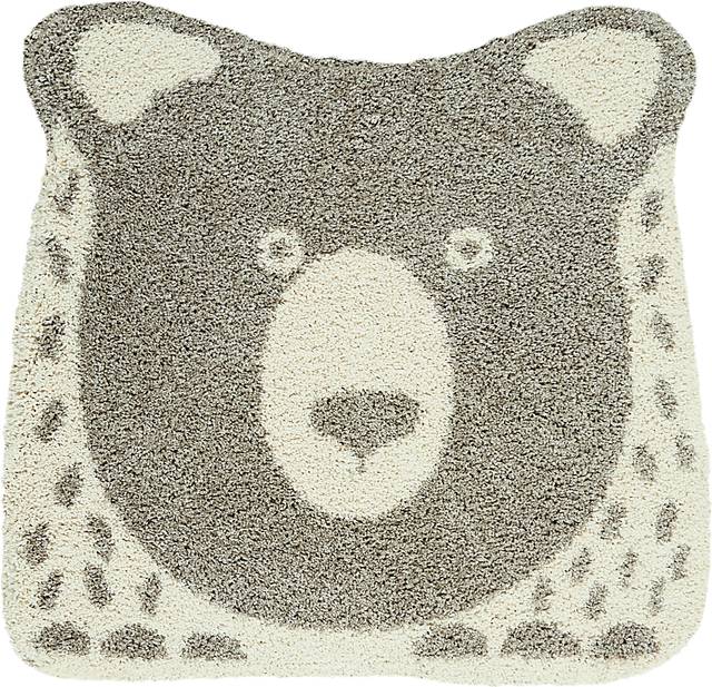 Kids Horace Light Gray 4' x 4' Rug - Thumbnail - Image 1