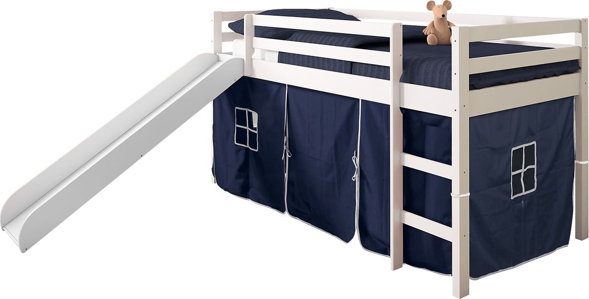 Kids Hoviespian Navy Twin Tent Loft Bed