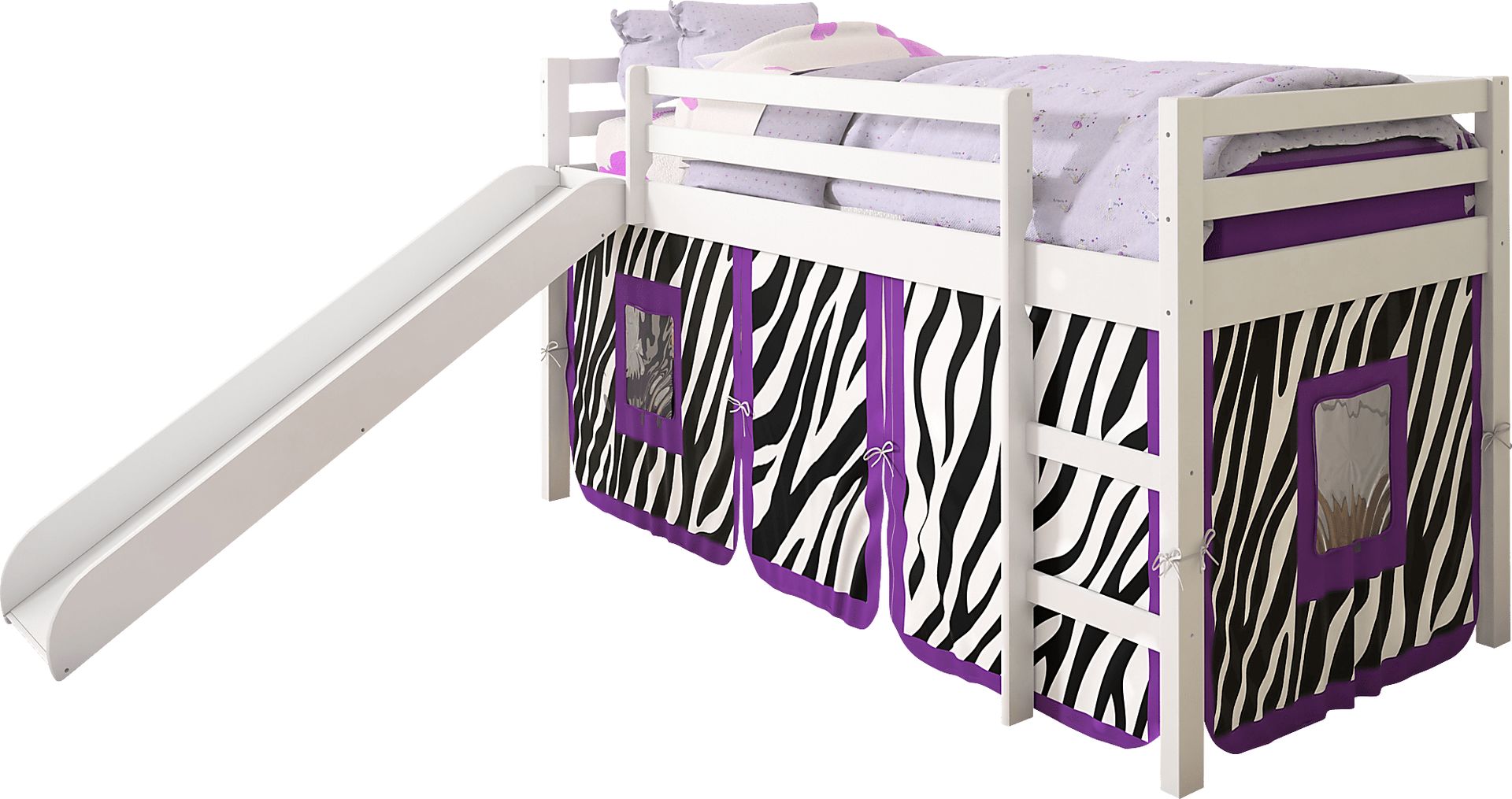 Kids Hoviespian Purple Twin Tent Loft Bed - Image 1