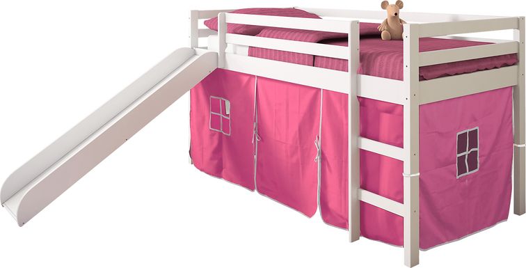 Kids Hoviespian Pink Twin Tent Loft Bed