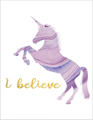 Kids I Believe In Unicorns Artwork