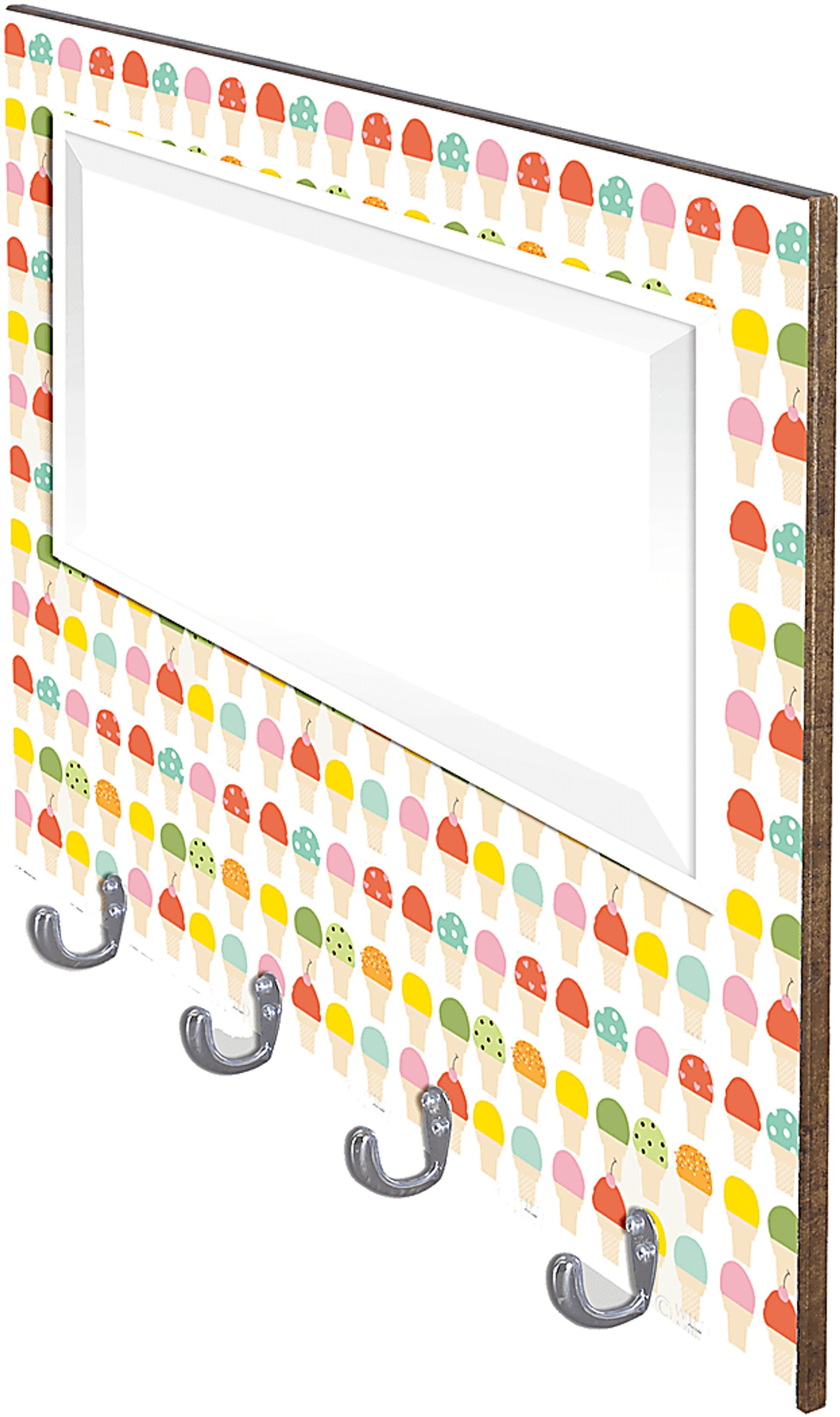 Kids Ice Cream Fun White Wall Mirror - Image 2