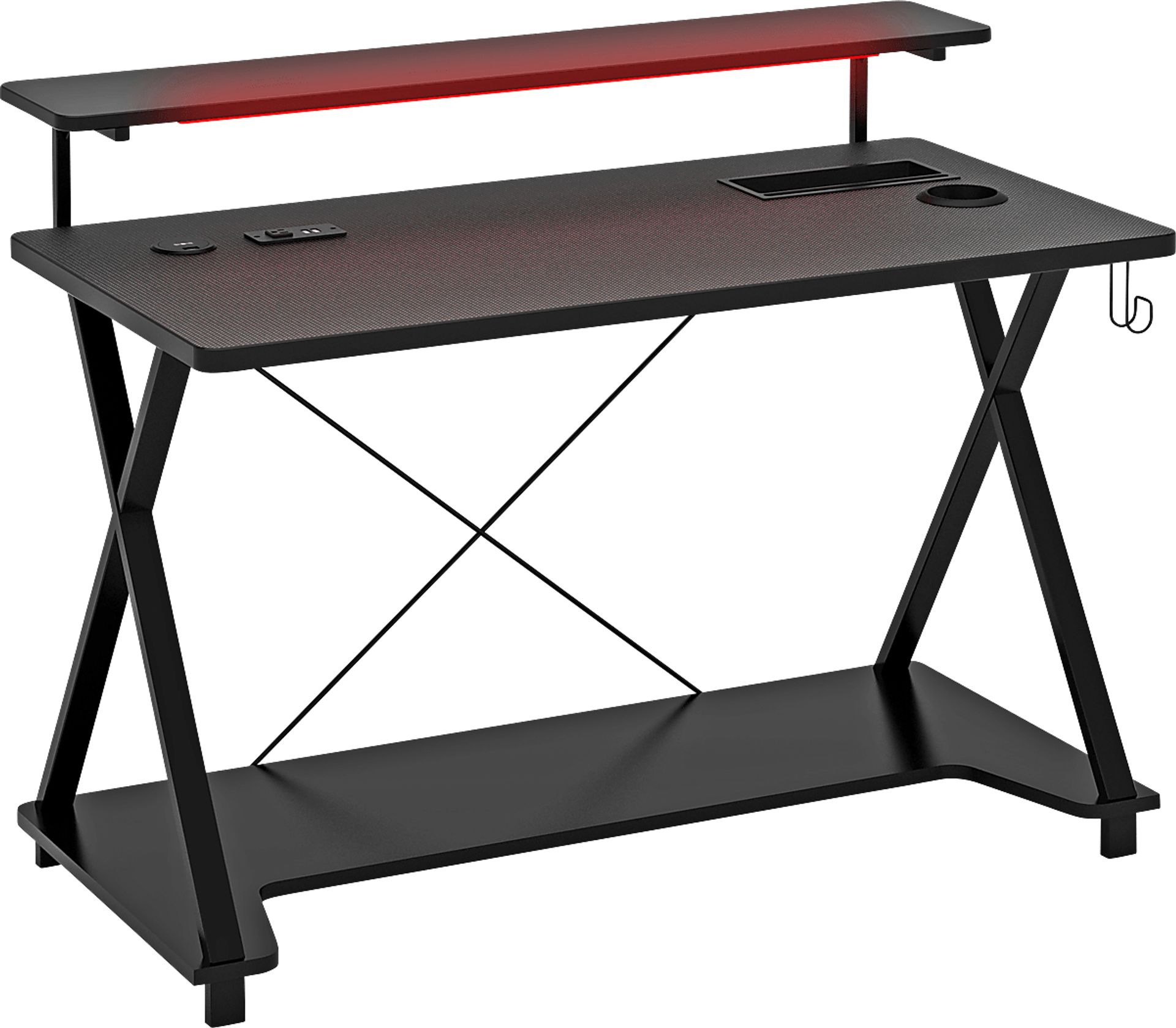 Kids Idris Black 48 In. Gaming Desk - Image 1