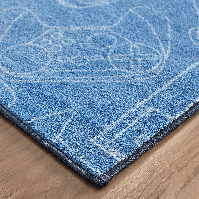 Kids Inner Gamer Blue 5' x 8' Rug - Thumbnail - Image 5