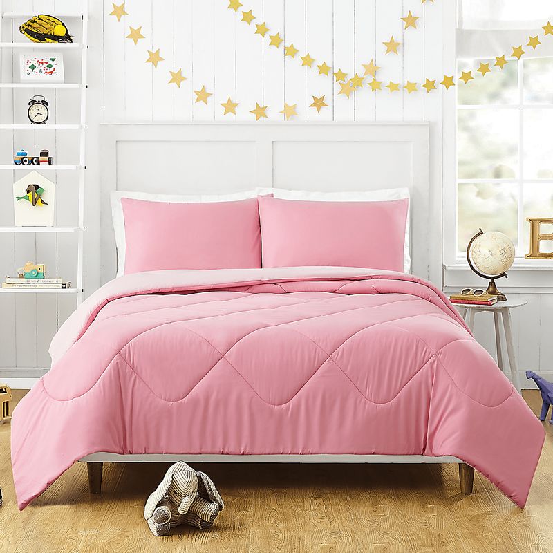 Kids Irys Pink Twin Comforter Set