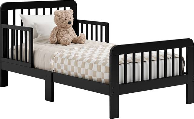 Kids Isoella Black Toddler Bed - Thumbnail - Image 3