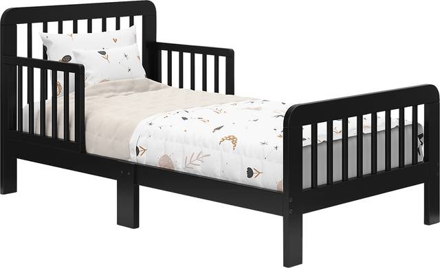 Kids Isoella Black Toddler Bed - Thumbnail - Image 1