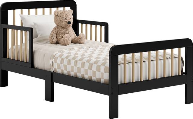 Kids Isoella Black Toddler Bed - Thumbnail - Image 7