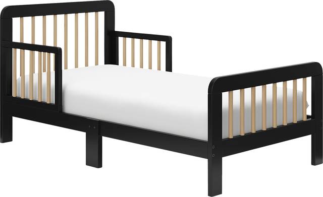 Kids Isoella Black Toddler Bed - Thumbnail - Image 1
