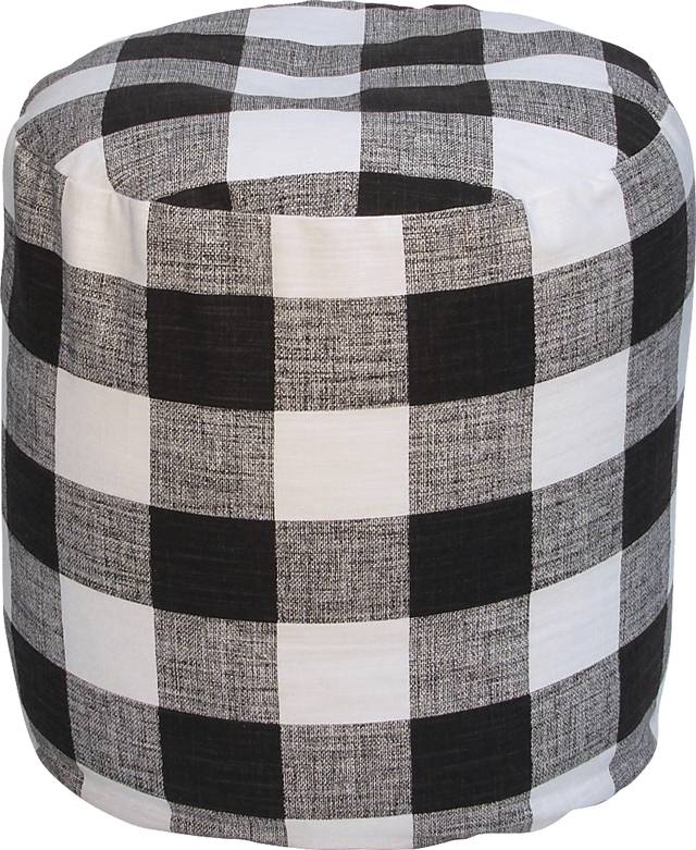 Kids Isolde Black White Small Poufette - Thumbnail - Image 1