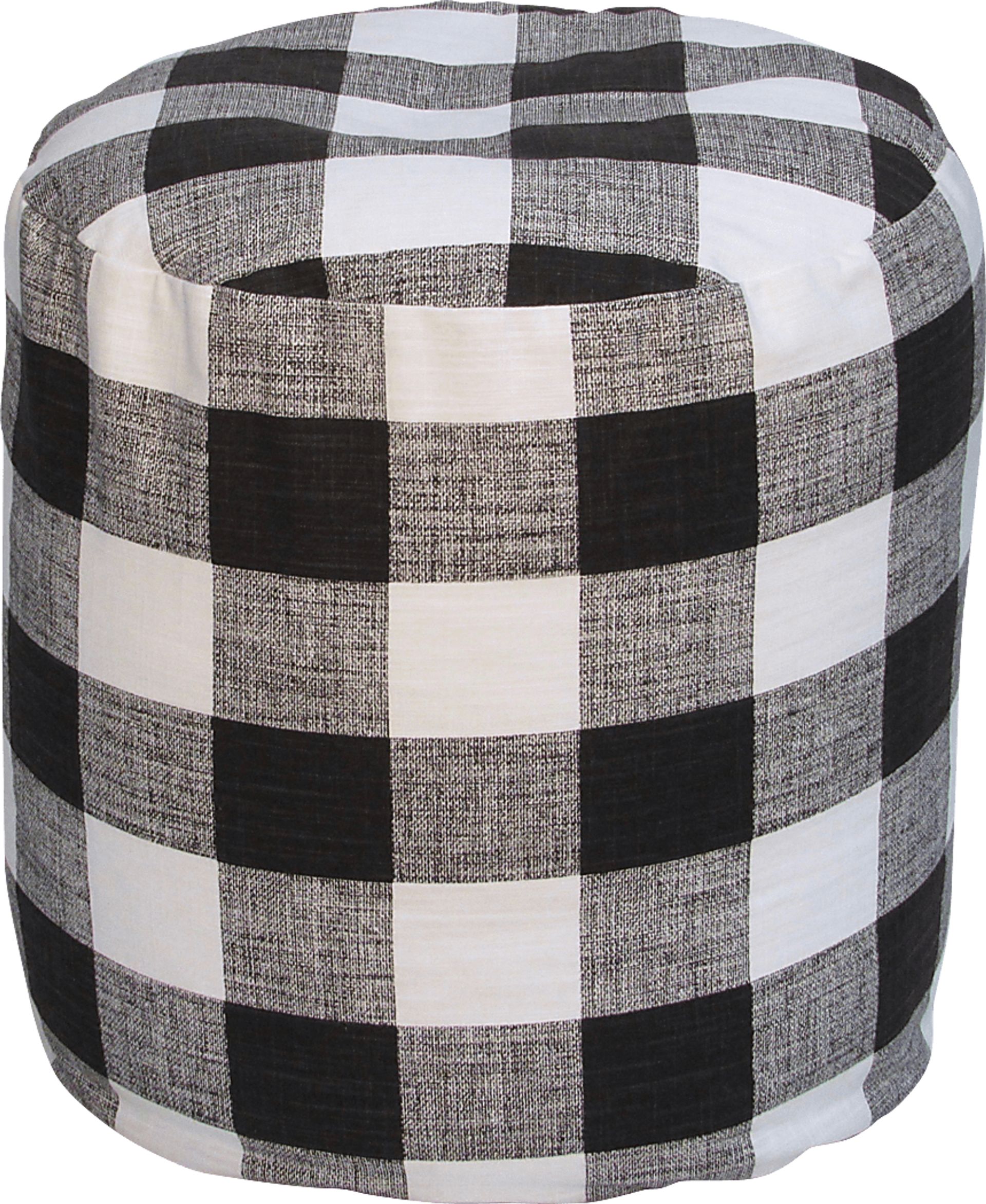 Kids Isolde Black White Small Poufette - Image 1