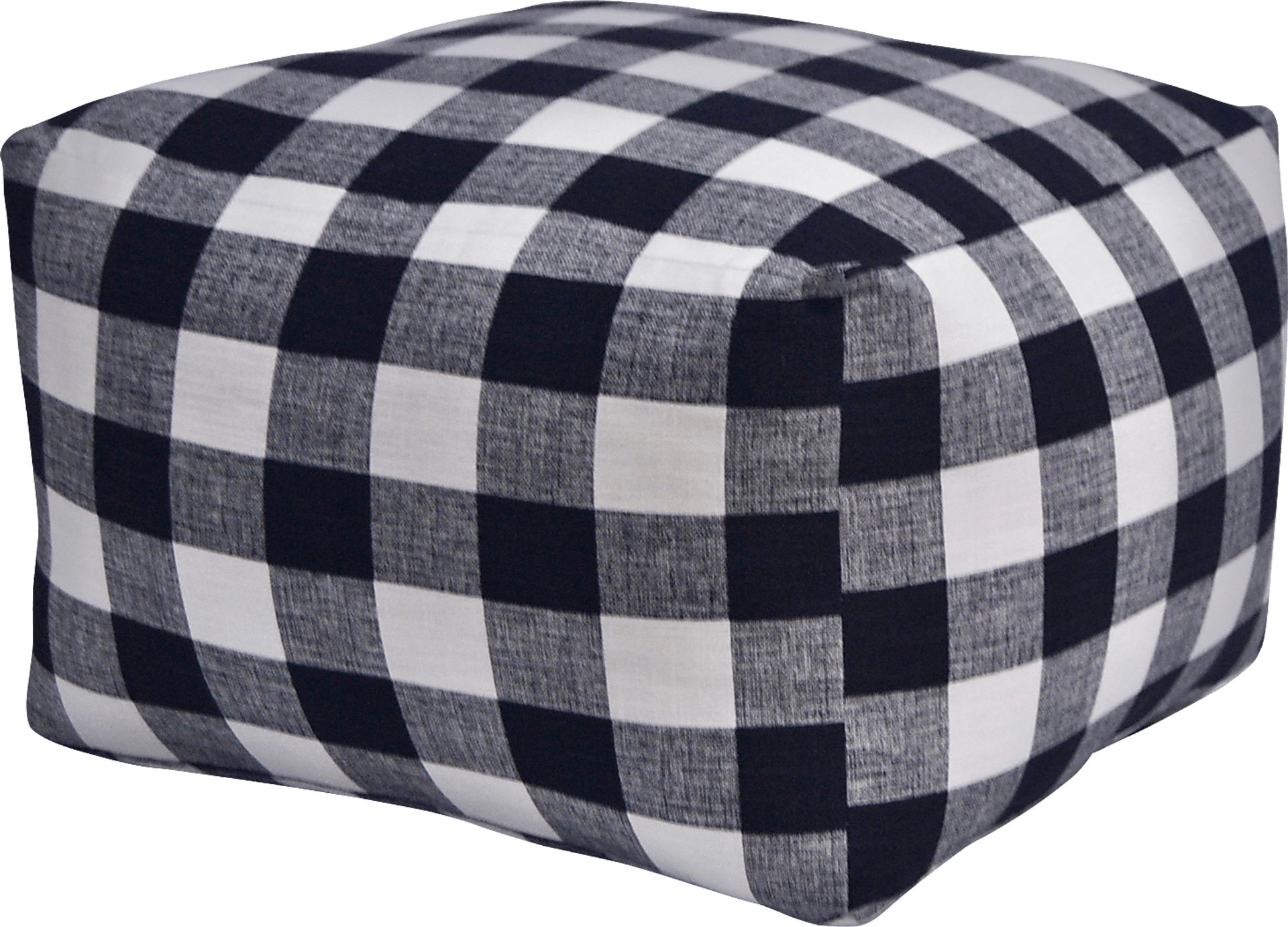Kids Isolde Black White Square Poufette - Image 1