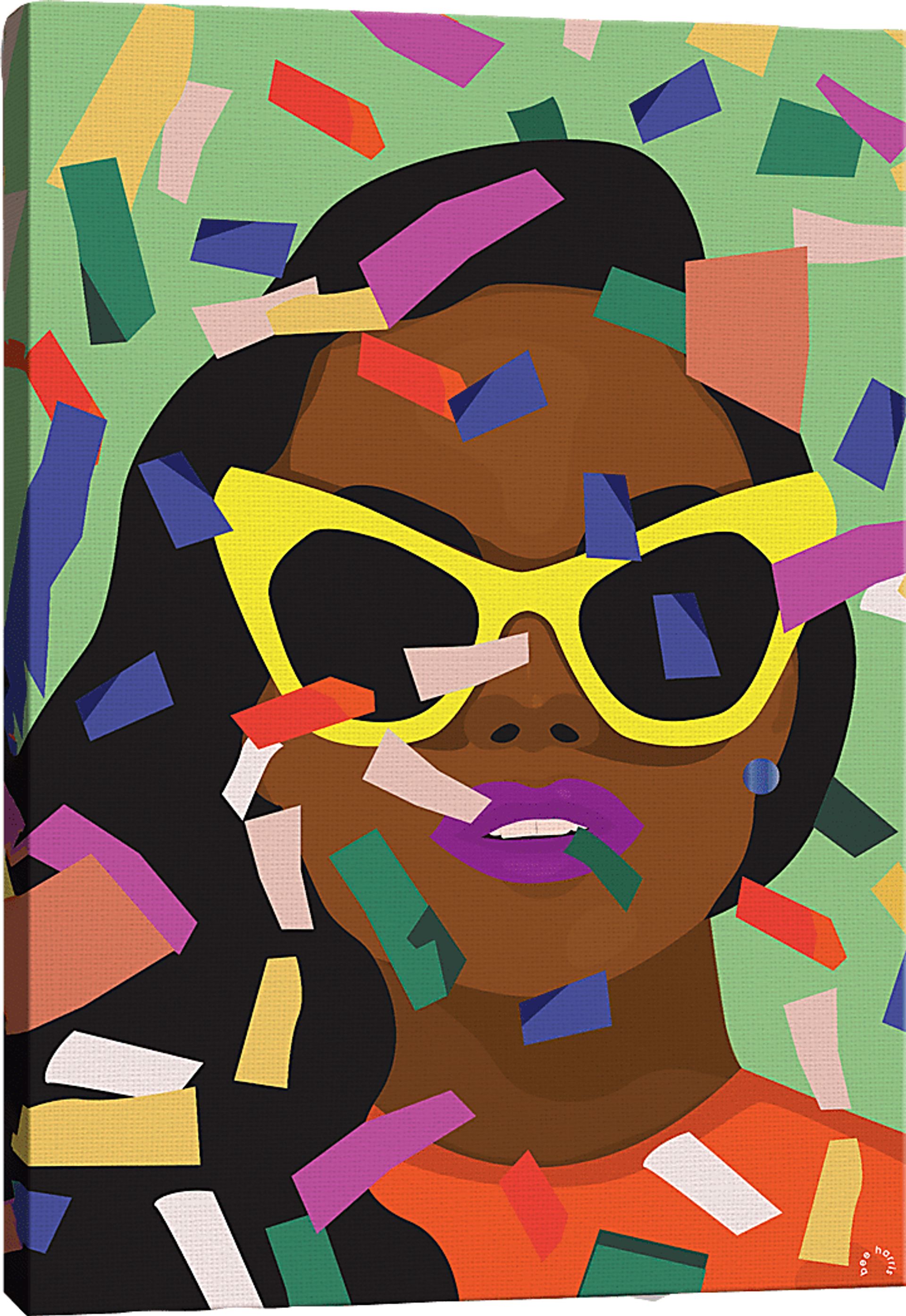 Kids Issa Celebration I Green Artwork - Image 1