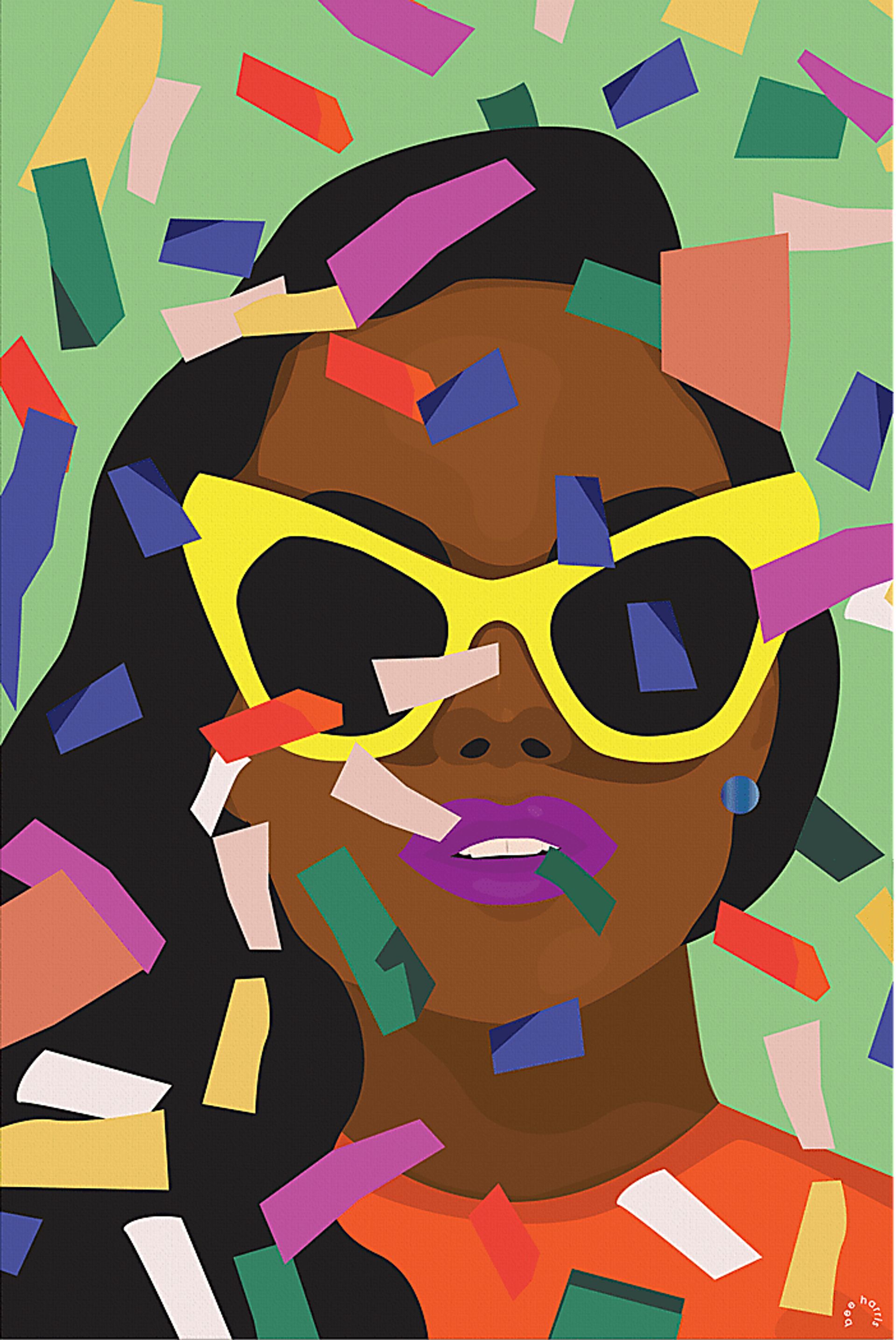 Kids Issa Celebration II Green Artwork - Image 3