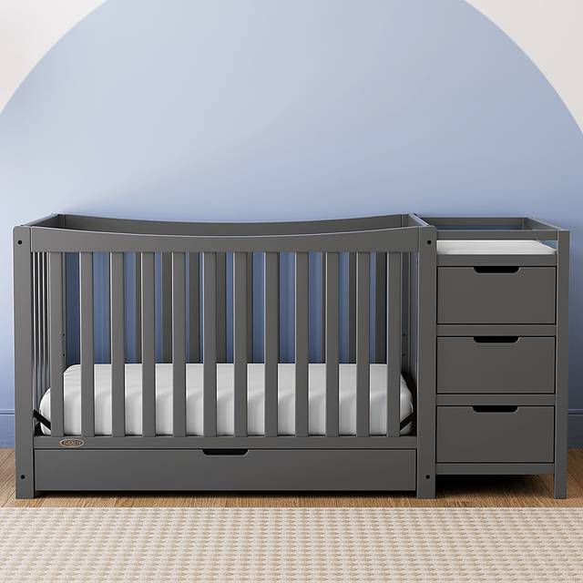 Kids Ithoria Gray Convertible Crib - Thumbnail - Image 3