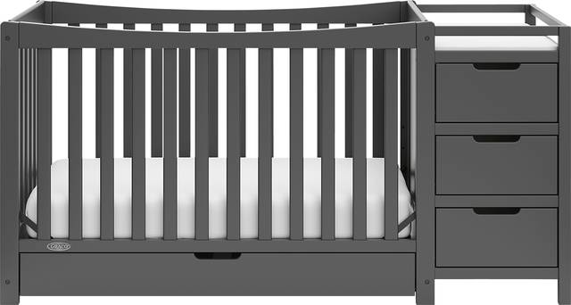 Kids Ithoria Gray Convertible Crib - Thumbnail - Image 4